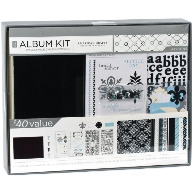 The Wedding Scrapbook Kit is perfect for creating a keepsake album of your