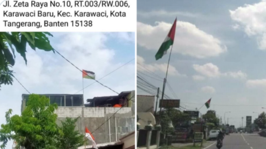 Viral, Warga Pasang Bendera Palestina, Netizen: Sales Pengepul Donasi