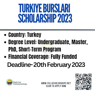 Fully Funded Turkiye Burslari Scholarships 2023-2024 are open Apply Free Online No Application Fees