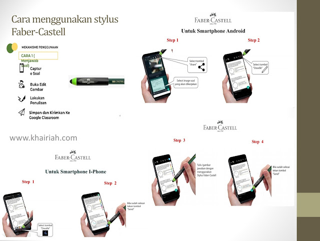 Cara menggunakan stylus Faber-Castell