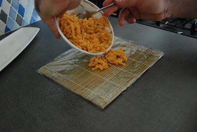 Macaroni And Cheese Sushi Rolls Seen On www.coolpicturegallery.us