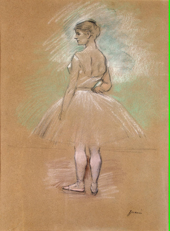 Dancer by Jean-Louis Forain - Theatre Drawings from Hermitage Museum