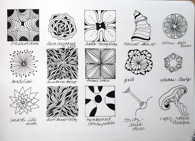 Alice Hendon, the 100 Day Project, Zentangle All Around