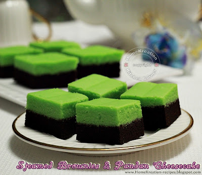 HomeKreation - Kitchen Corner: Steamed Brownies & Pandan 