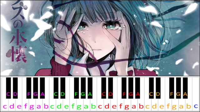 Heikousen (Kuzu no Honkai Ending) Piano / Keyboard Easy Letter Notes for Beginners