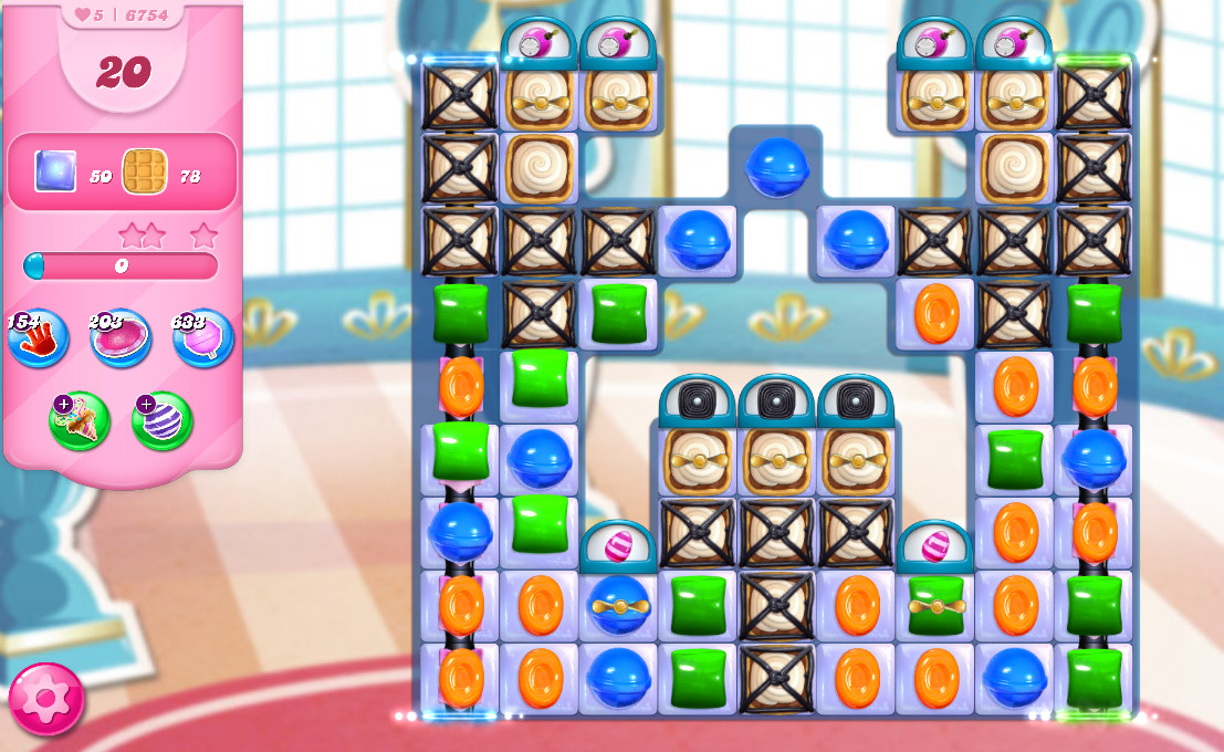 Candy Crush Saga level 6754