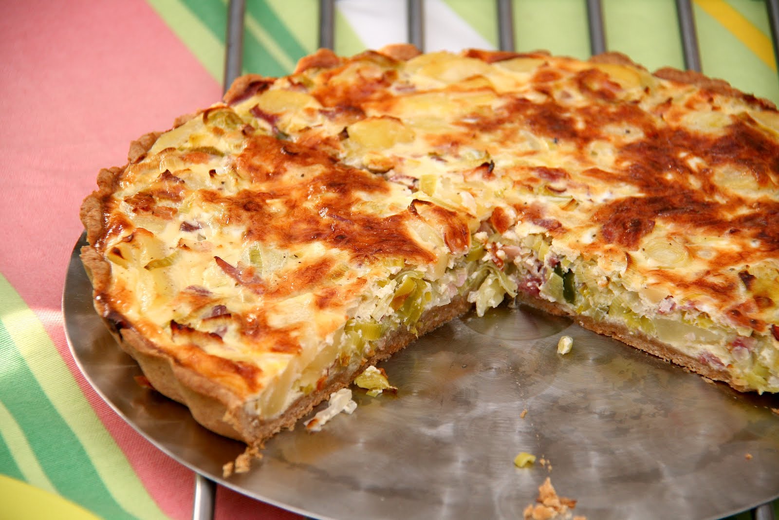 Bacon and Leek Quiche: Thermomix Recipe