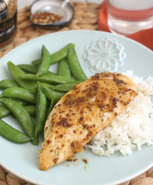 Maple Mustard Glazed Chicken Recipe