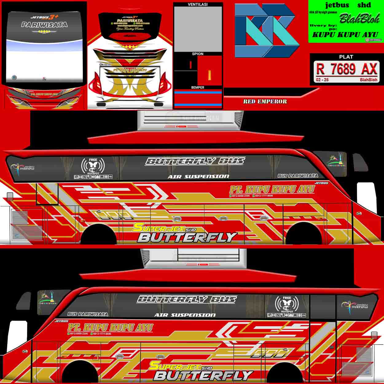 livery bussid kupu kupu ayu