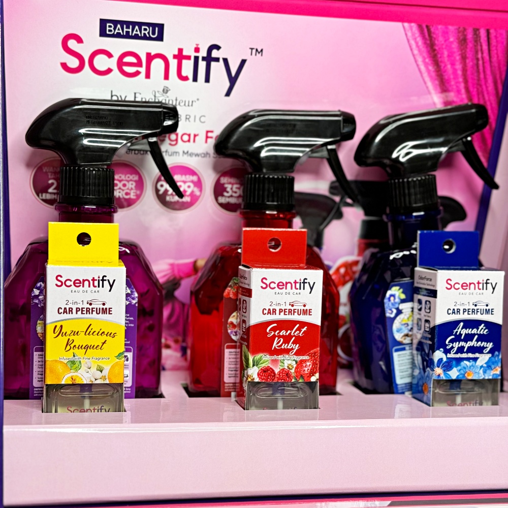 Scentify, Haruman Istimewa, Fabric Perfume, Car Perfume, Rawlins Lifestyle, Rawlins GLAM