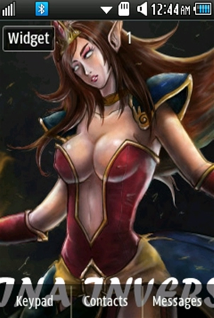 DOTA Lina Inverse Samsung Corby 2 Theme Wallpaper