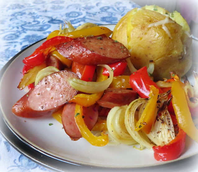 Sheet Pan Sausage & Peppers