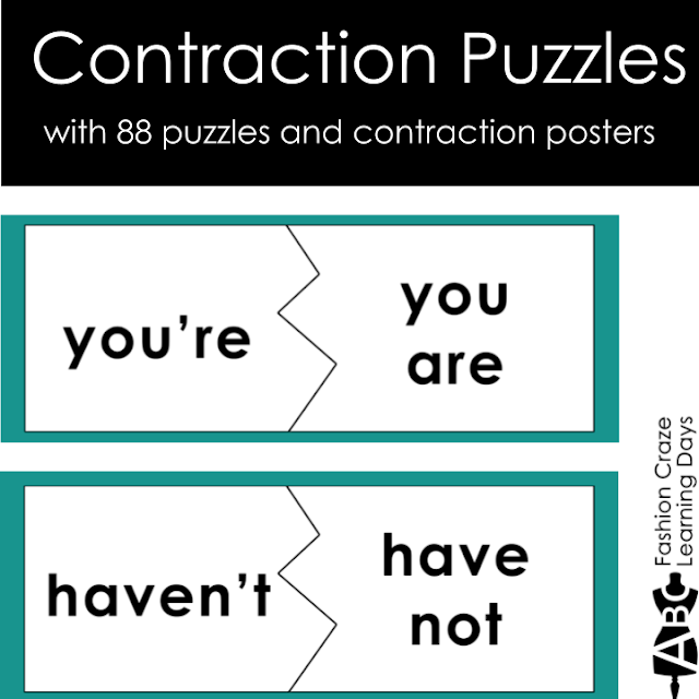 contraction puzzles for K-2