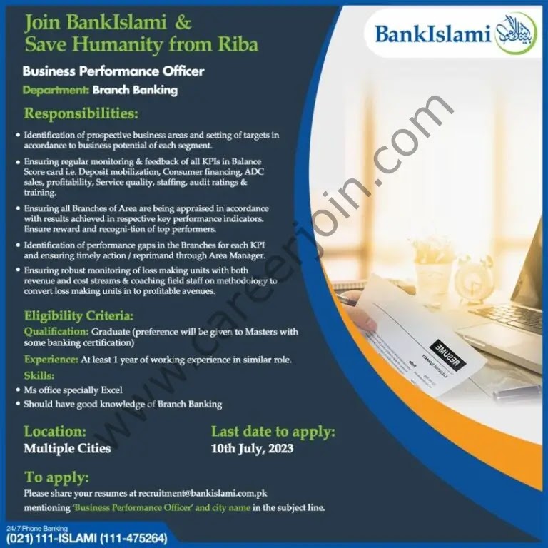 Jobs in Bank Islami Pakistan Limited