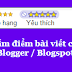 Bật chấm điểm bài viết mặc định của Blogger