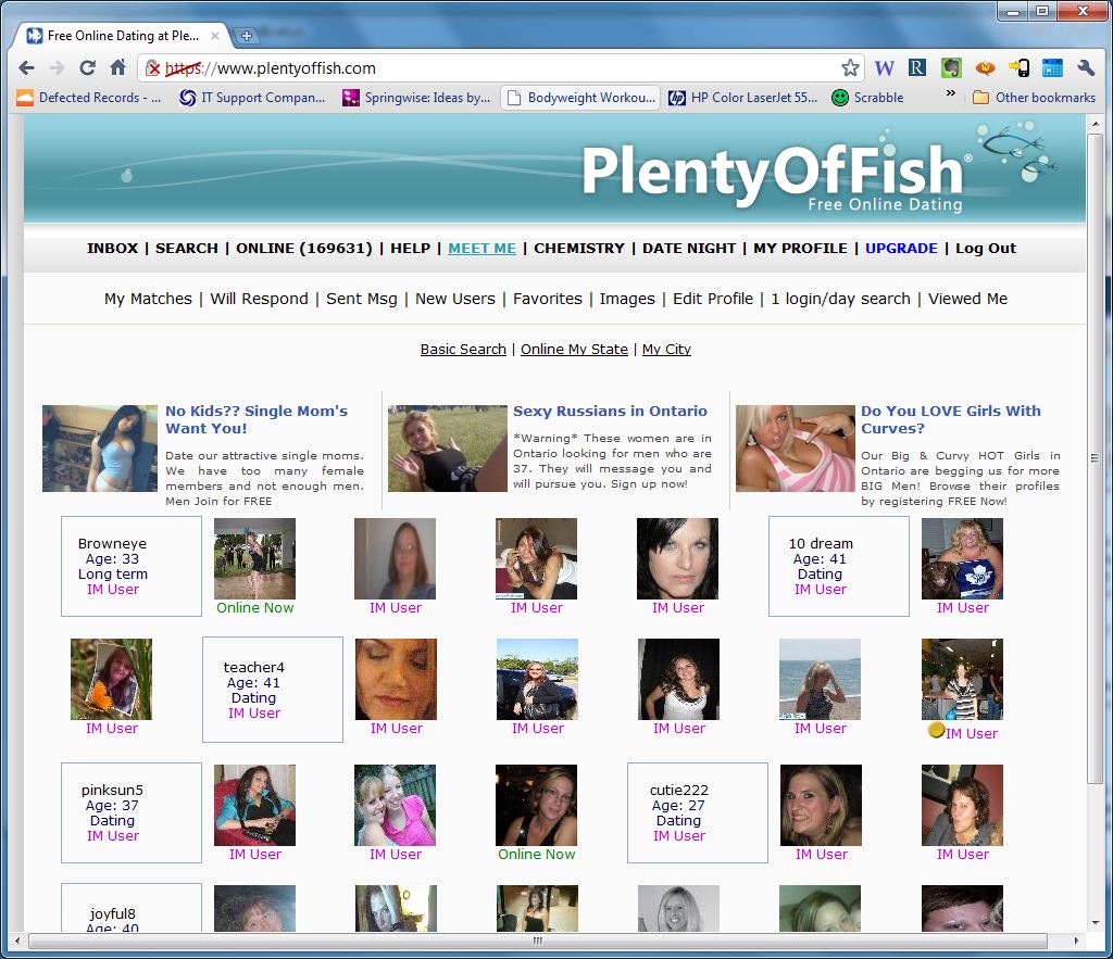 What is the Plenty Of Fish (plentyoffish.com) dating site all about?