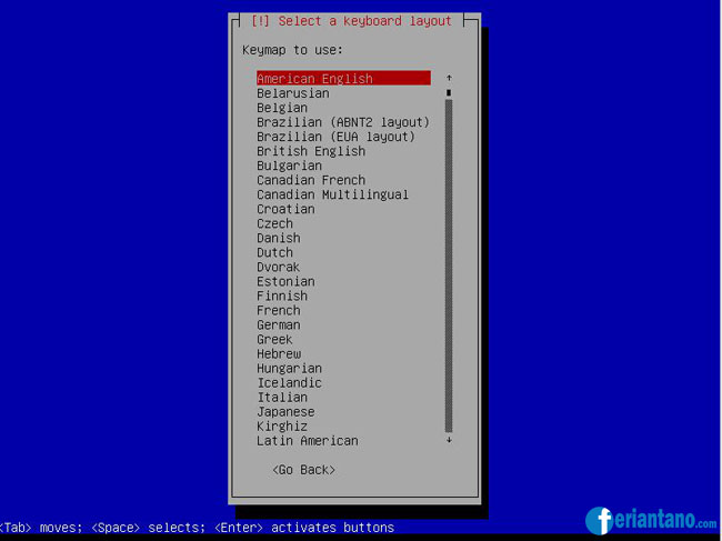 Cara Install Debian 6 Squeeze Berbasis Text CLI Lengkap Dengan Gambar - Feriantano.com