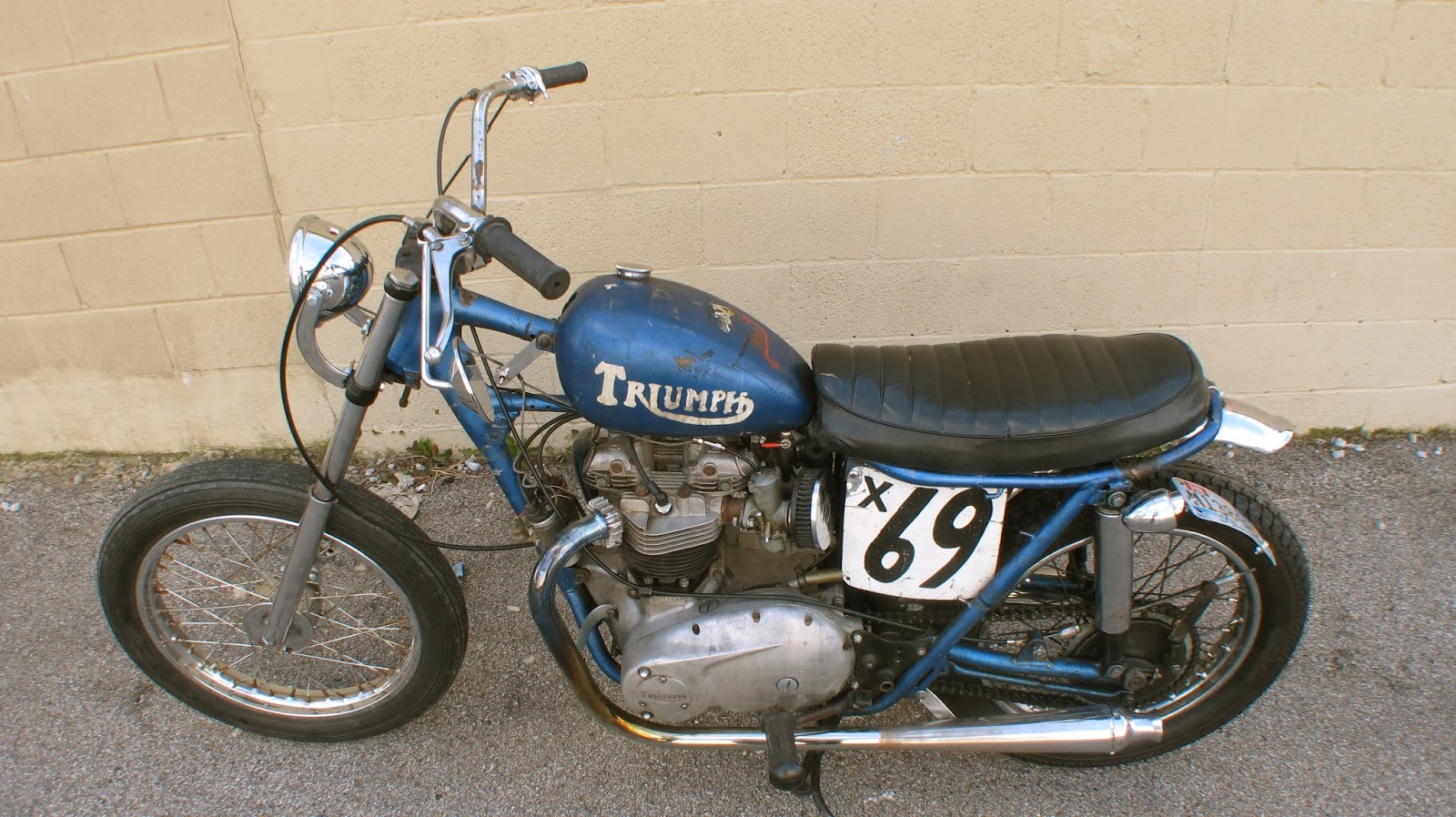 Flyinshoes  FOR SALE 1970 TRIUMPH T120 EX FLAT TRACKER