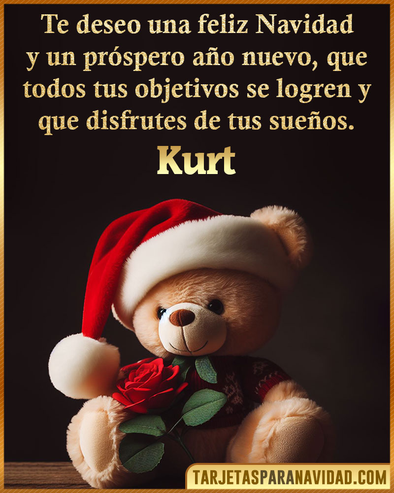 Felicitaciones de Navidad para Kurt