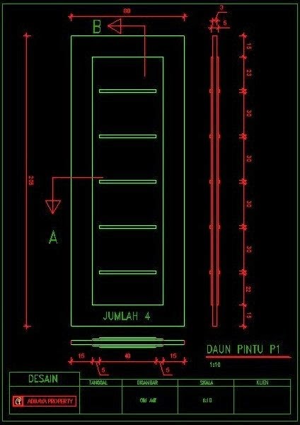 Detail Pintu Autocad Detail Pintu Autocad