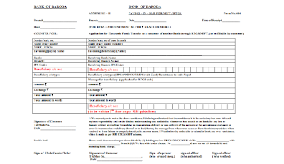 BANK-OF-BARODA-NEFT-RTGS-FORM DOWNLOAD