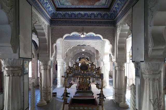 Jhanki Mahal, where the royal Cradles and Jhulas are kept