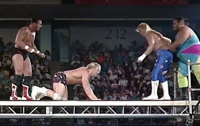 WCW Great American Bash 1991 Review - Terry Taylor & Steve Austin vs. Bobby Eaton & PN News in a scaffold match