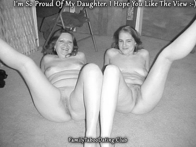Real Mother And Daughter Posing Naked Together - "I'm So Proud Of My Daughter. I Hope You Like The View."