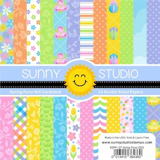 Sunny Studio Stamps: Spring Fever Double-Sided 24 Sheet Patterned Paper