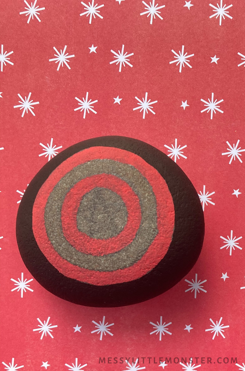 Superhero rock painting ideas - Captain America