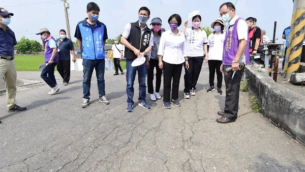 芳苑鄉新興巷及竹塘鄉新生路破損 縣府改善提升道路品質