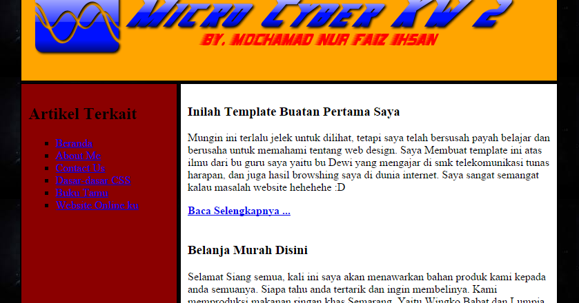 Contoh Html Menggunakan Notepad - Mosik Express