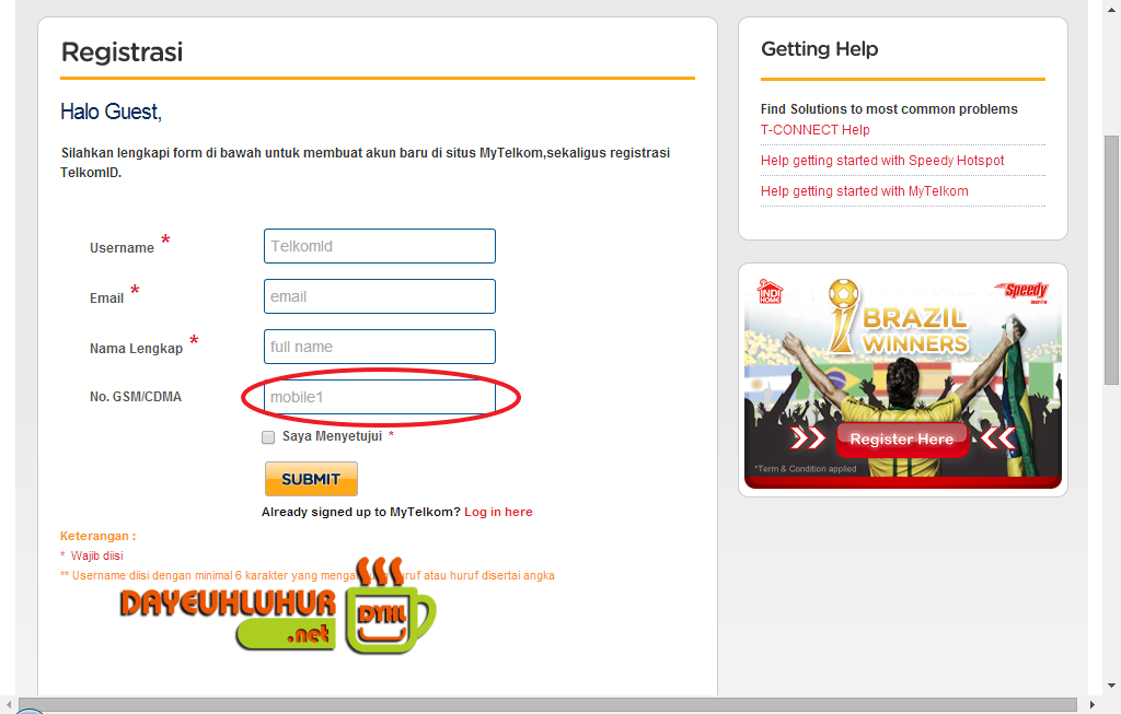 Cara Daftar Wifi.id Menggunakan Telkom ID / Speedy - Dayeuhluhur Blog