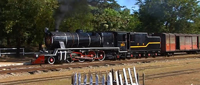 Old Myanmar steam locomotive