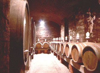 The wine cellar at Il Palagio.