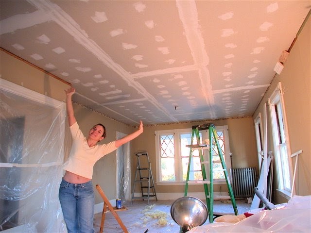 Dover Projects: How to Drywall a Ceiling
