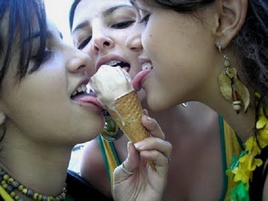 funny ice cream licking