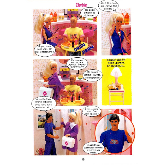 Sixième page du roman-photos Barbie docteur.