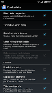 cara mematikan autocorrect di xiaomi