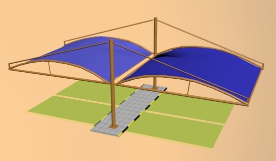 car parking shade-type -sharjah