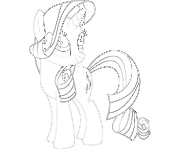 #10 Rarity Coloring Page