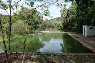 Impactante balsa de agua en el Parque Natural  Montnegre-Corredor en Pineda de Mar.