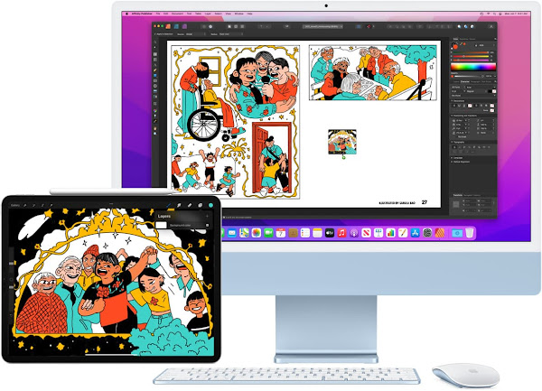 macOS Monterey ユニバーサルコントロール、Procreate と連携