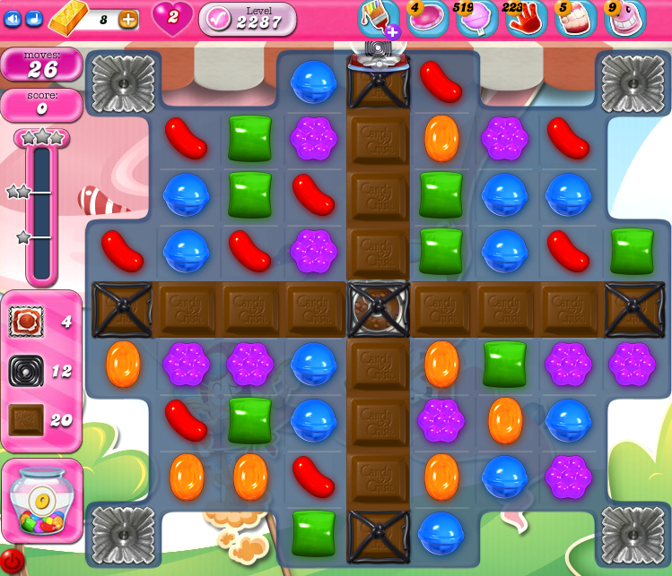 Candy Crush Saga level 2287