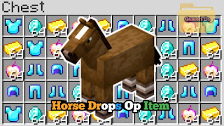 Minecraft But Horse Drops Op Item Addon || For Mcpe And Bedrock || By GamerFile Minecraft Data Pack