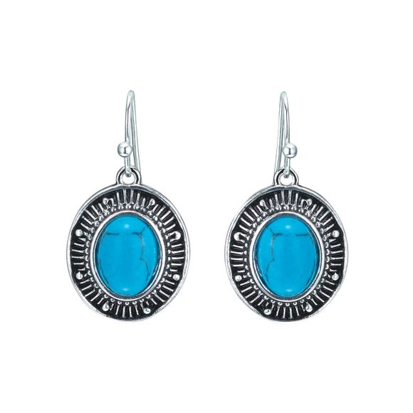 Western Turquoise Statement Necklace and Earring Giftset