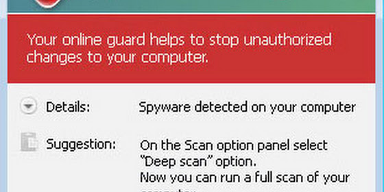"Spyware Warning" fake Desktop Security 2010 alert