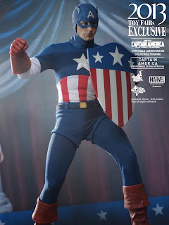 Hot Toys 1/6 Scale Captain America First Avenger 12" Star Spangled Man Captain America Figure