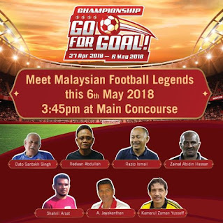 Meet Malaysian Football Legends @ Go for Goal Championship at Sunway Putra Mall‎ (6 May 2018)