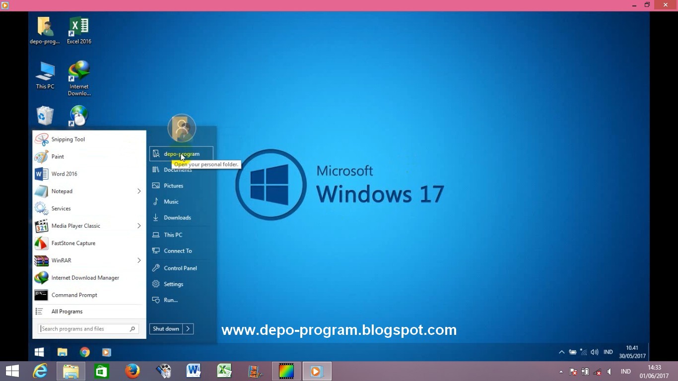 Depo program: Windows 17 Pro ( Windows 10 x64 Version 1703 